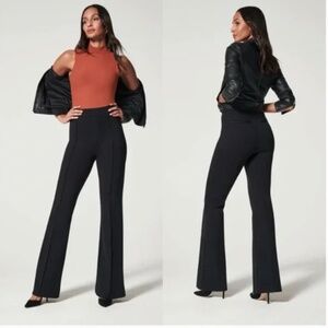 SPANX Smooth Perfect Fit Ponte Flare Pant High Rise Size Extra Small XS Black